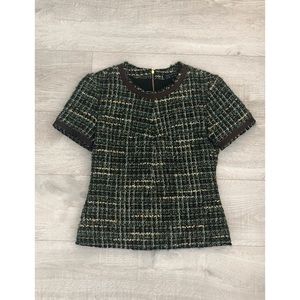 Marissa Webb Britt Tweed Top in Small